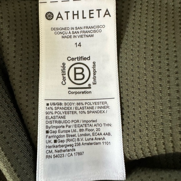 Athleta Endless High Rise Cargo Skort Aspen Olive Green Activewear Skirt Size 14 - Picture 8 of 11